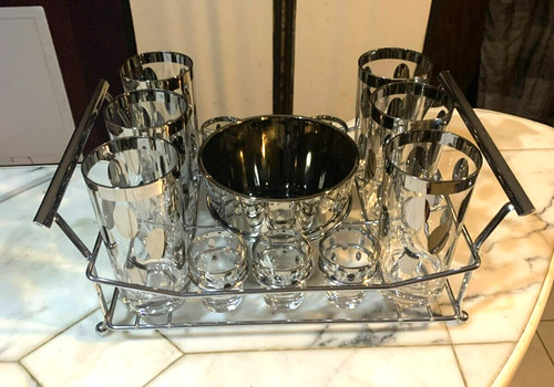 Retro atomic barware - retro, set