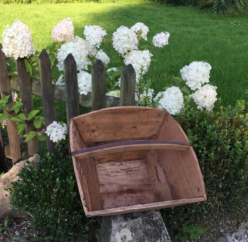 Antico secchio legno - antico,